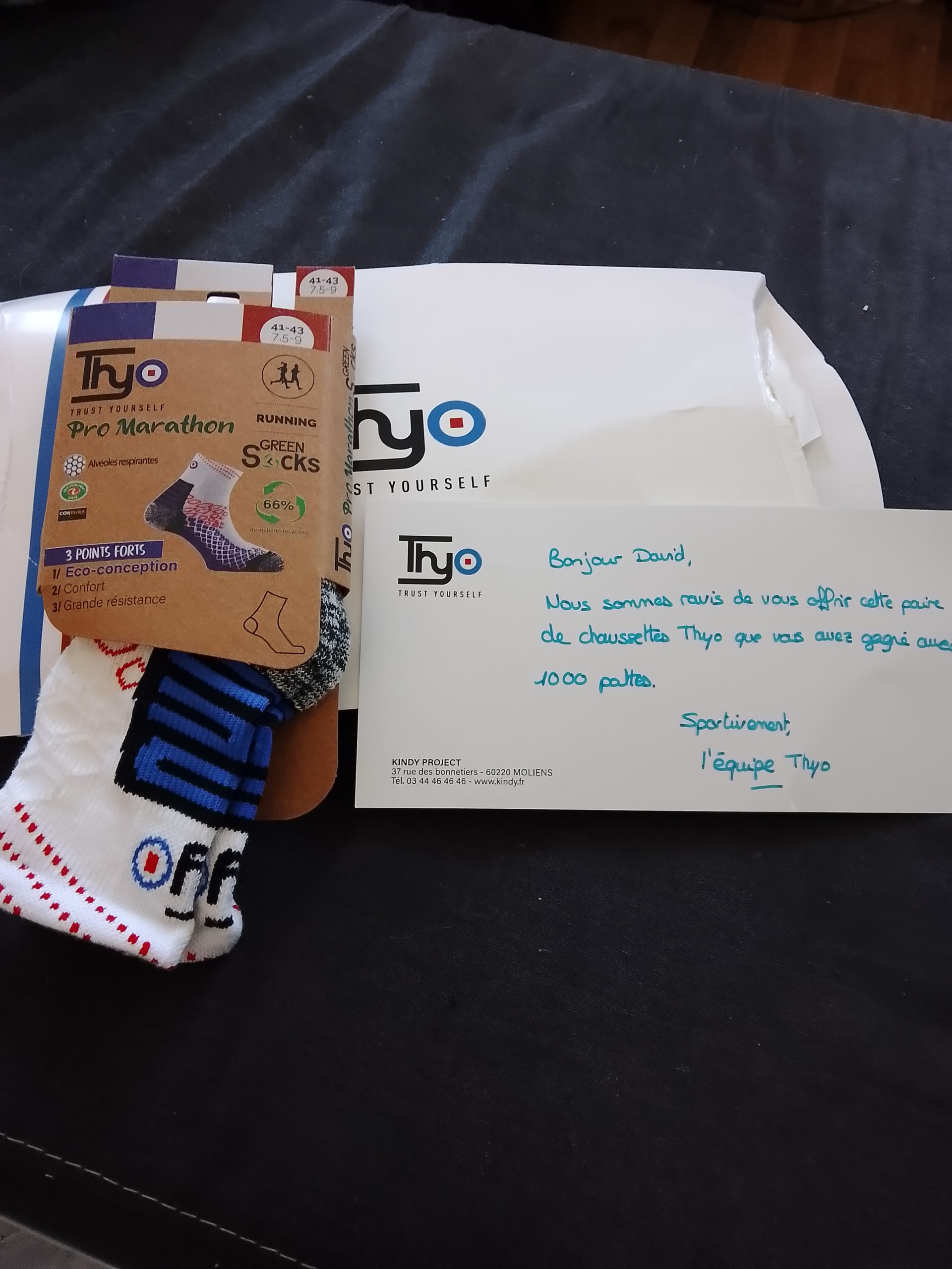 Envie de gagner une paire de chaussettes Thyo Pro Marathon ?
