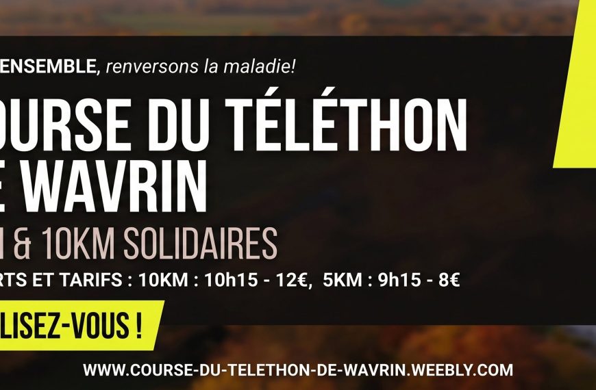 Qui veut gagner son dossard pour la Course du Téléthon à Wavrin